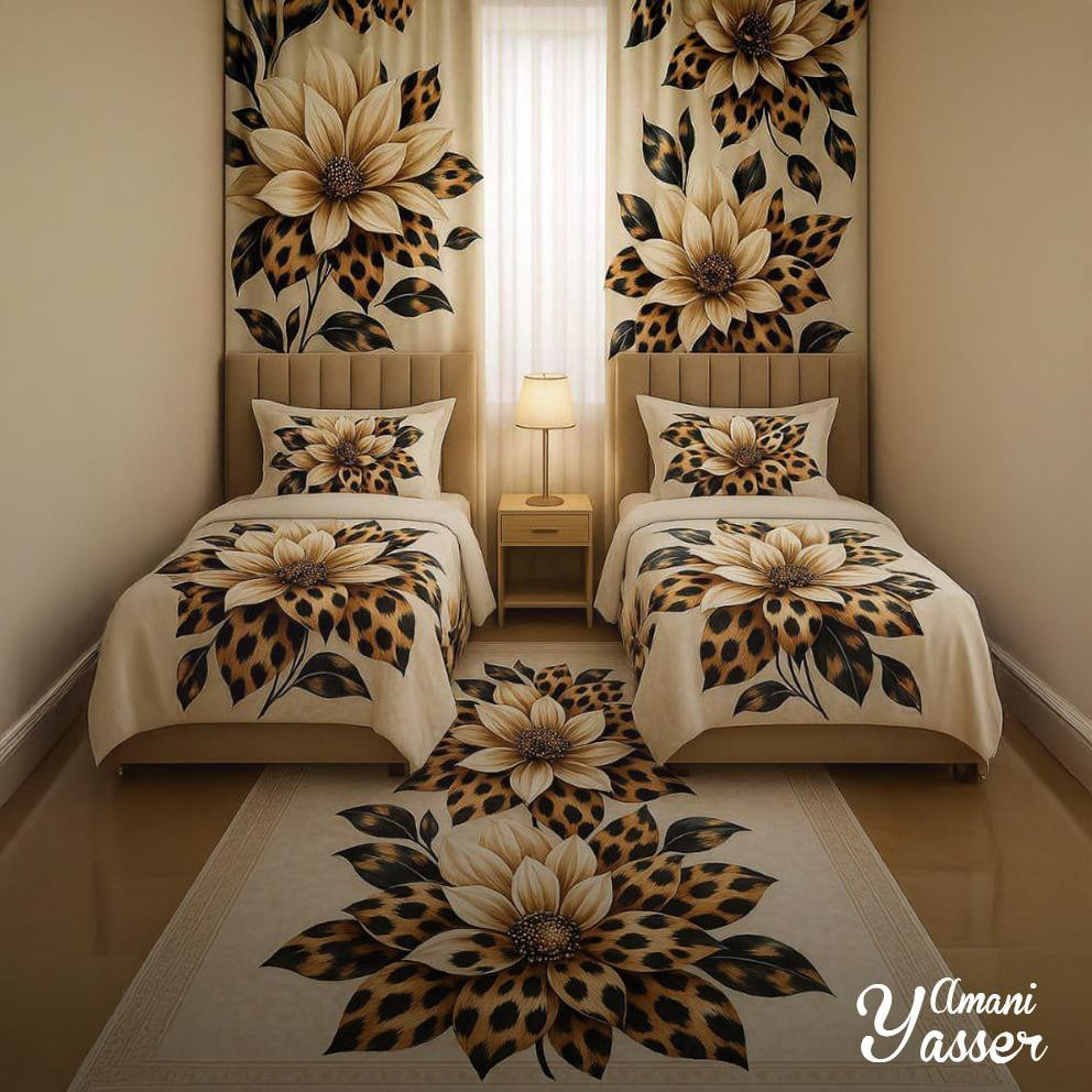 طقم غرفة ( ملاية + سجاد + ستاره)