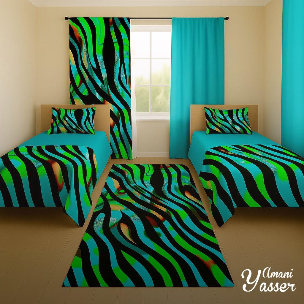 طقم غرفة ( ملاية + سجاد + ستاره)