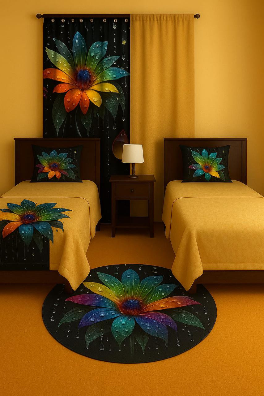 طقم غرفة (ملايه + سجاد+ ستاره)