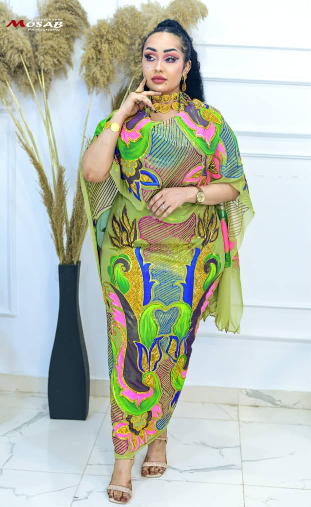 توب حرير لامي مشغول