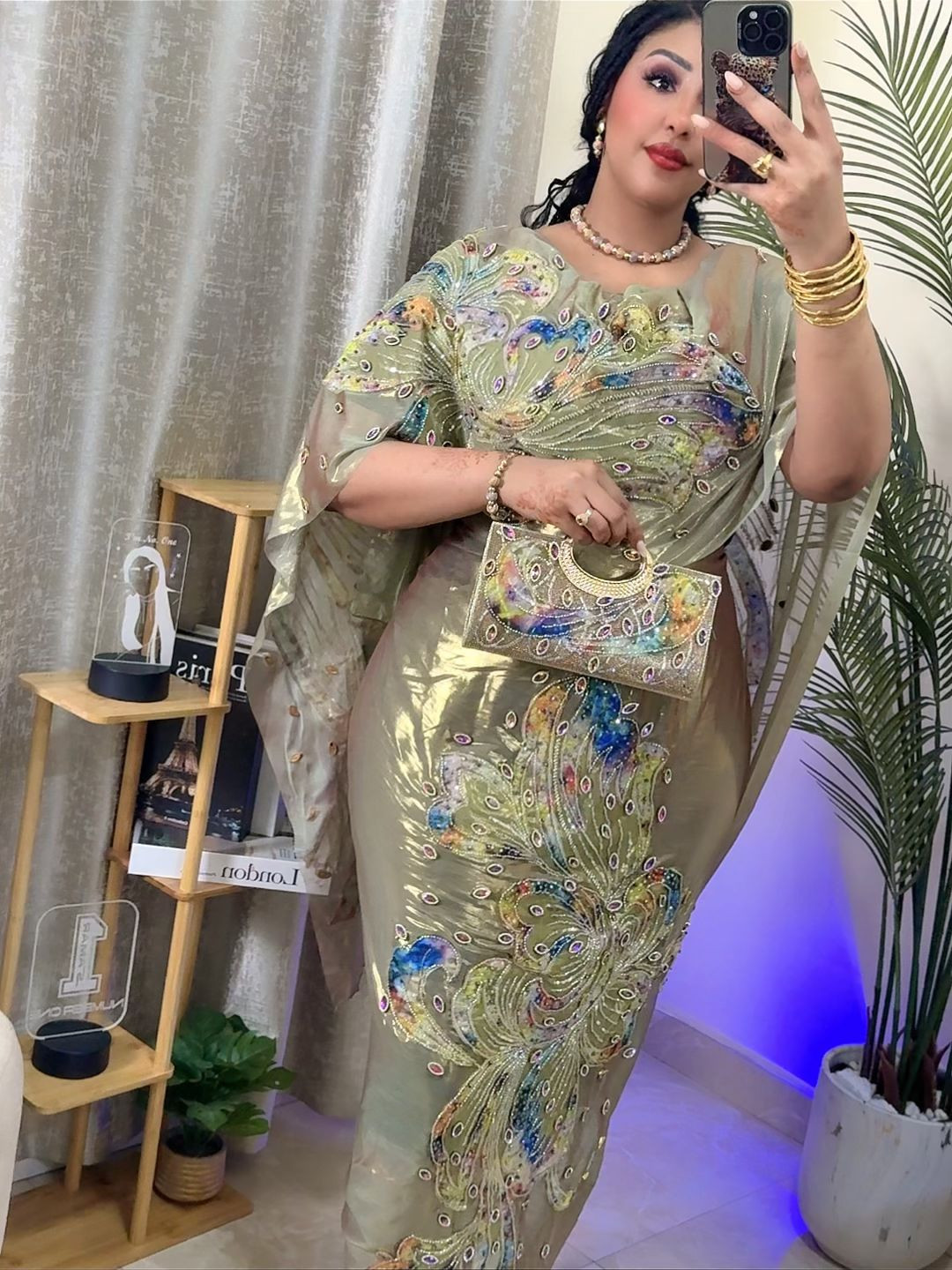 توب حرير لامي مشغول