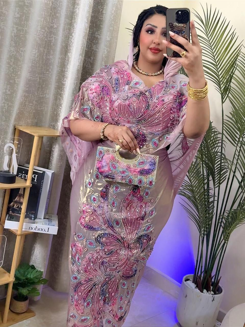 توب حرير لامي مشغول