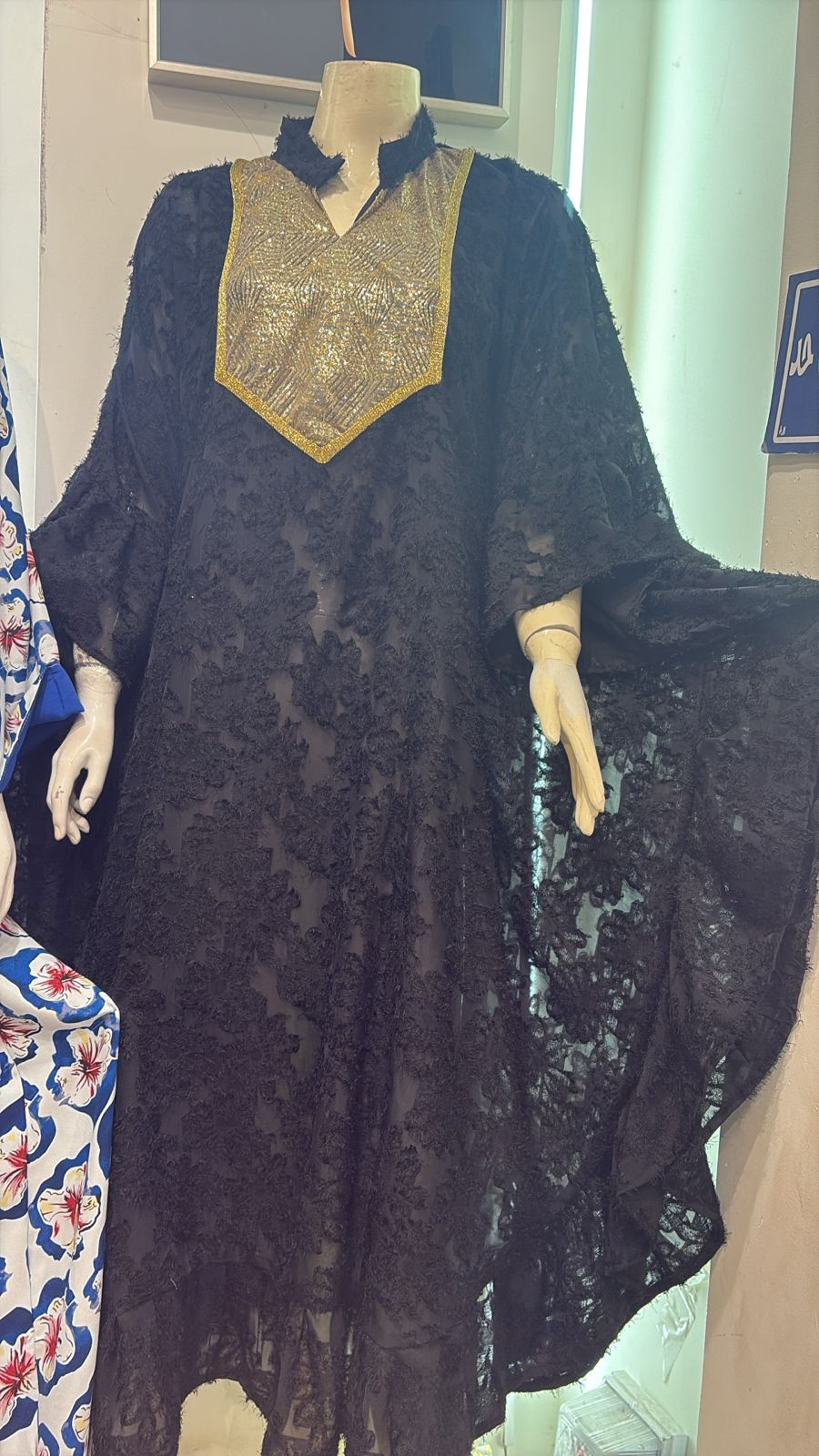 عباية شيفون منتش