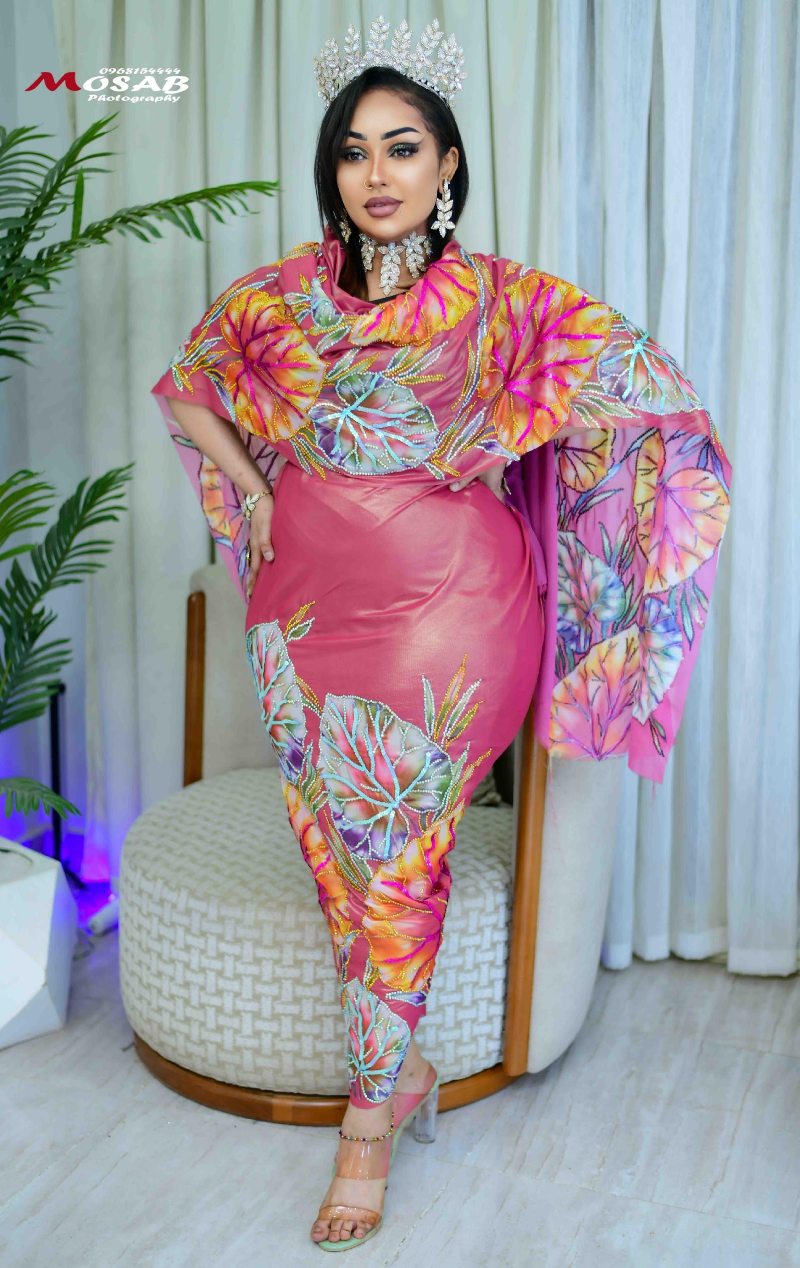 توب حرير مشغول سوارفسكي وترتر