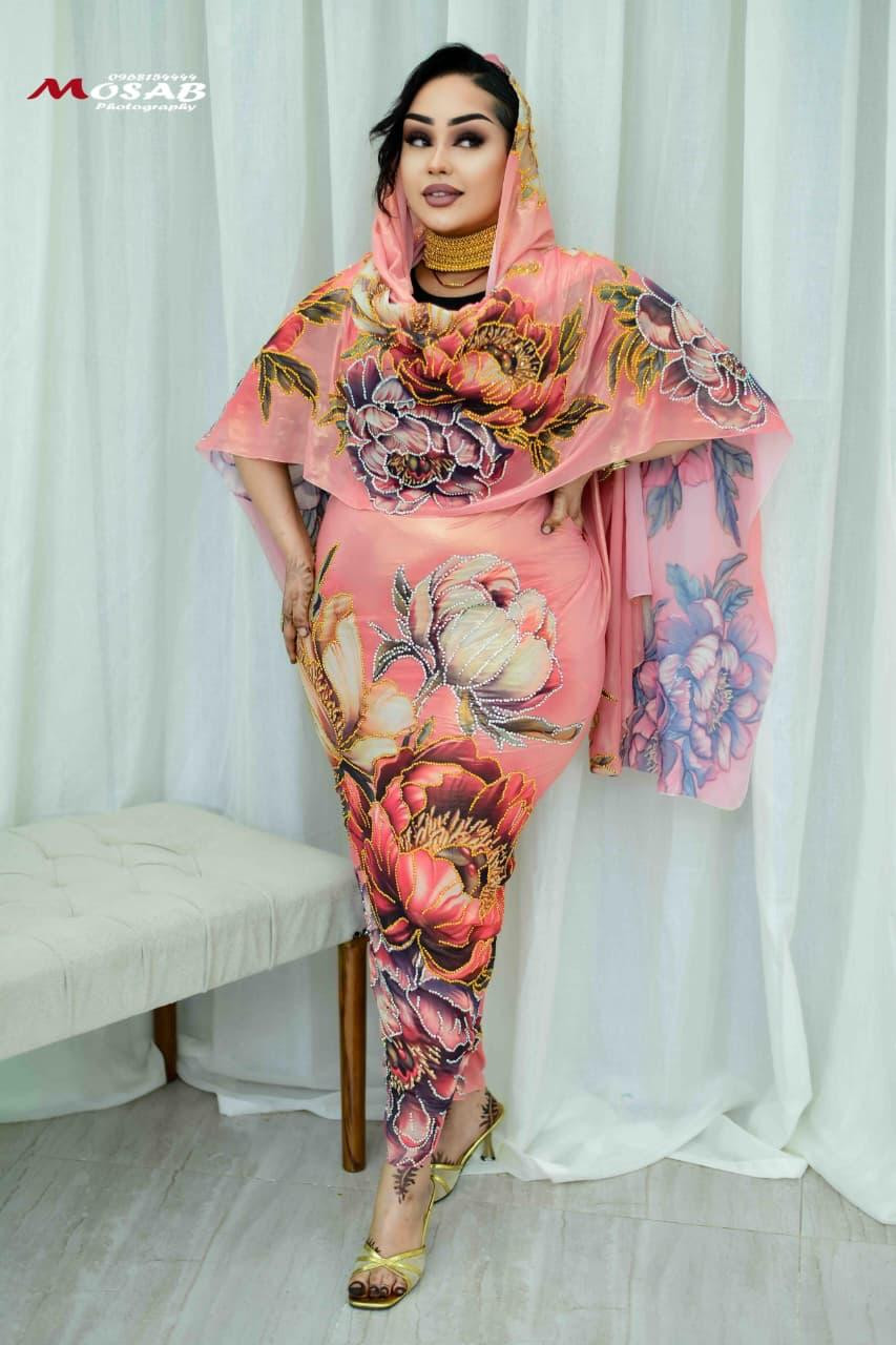 توب حرير مشغول